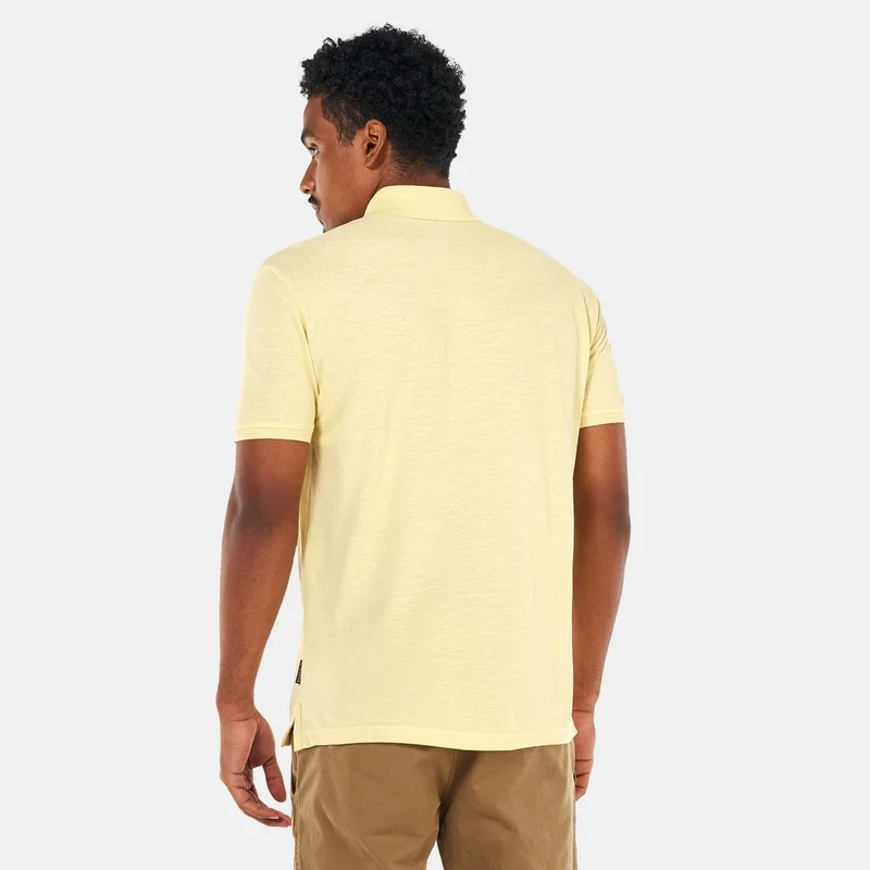 Napapijri Men's EBEA 1 Yellow Banana Polo Shirt